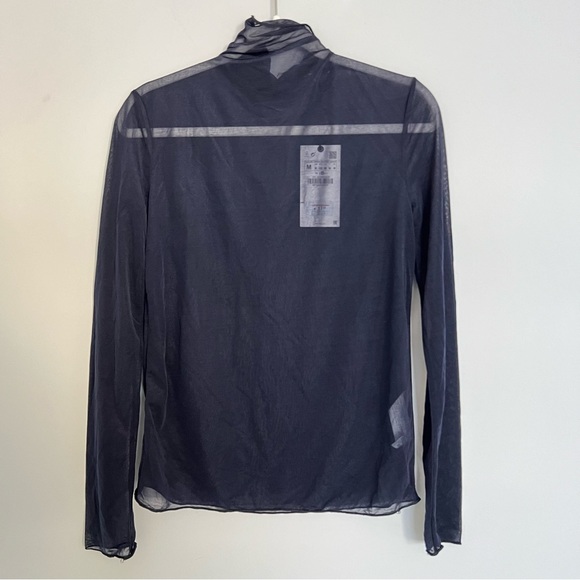 Zara mesh mock neck top - Picture 2 of 7